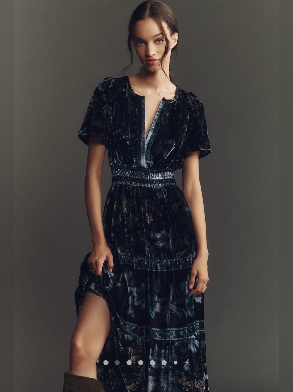 The Somerset velvet maxi dress - Picture 4 of 16
